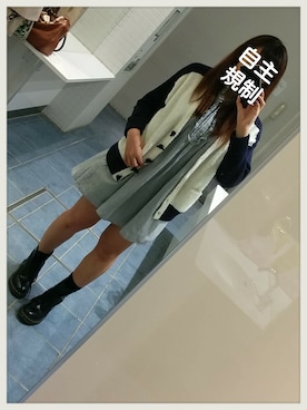 「らくちん」｜「アイテム（ブーツ）」を使った、あややさん（レディース・156cm）の春コーディネート