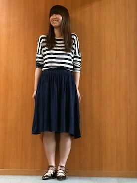 「卑弥呼（ヒミコ）のアイテム」を使った、kimiさん（レディース・158cm）の夏コーディネート