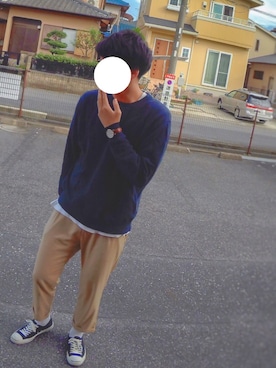 「CONVERSE（コンバース）のCONVERSE コンバース ジャック パーセル / JACK PURCEL（スニーカー）」を使った、1031（Take専属ヘアスタイリスト）さん（メンズ・178cm）の秋コーディネート