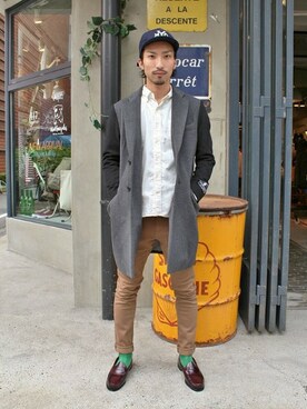 417ｂｙEDIFICE渋谷店スタッフ2さん（メンズ・177cm）の秋コーディネート