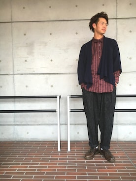「友達」｜「アイテム（その他）」を使った、RYONCHYさん（メンズ・169cm）の春コーディネート