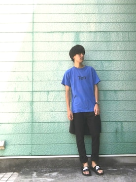 「CECIL McBEE（セシルマクビー）のアイテム（アナログ腕時計）」を使った、RYONCHYさん（メンズ・169cm）の夏コーディネート