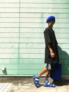「CECIL McBEE（セシルマクビー）のアイテム（アナログ腕時計）」を使った、RYONCHYさん（メンズ・169cm）の夏コーディネート
