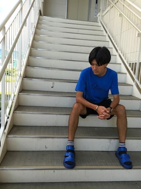 「CECIL McBEE（セシルマクビー）のアイテム（アナログ腕時計）」を使った、RYONCHYさん（メンズ・169cm）の夏コーディネート