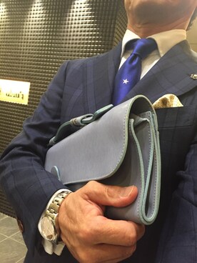 「アイテム（アナログ腕時計、ピンク系）」を使った、michi-michiさん（メンズ・165cm）の秋コーディネート