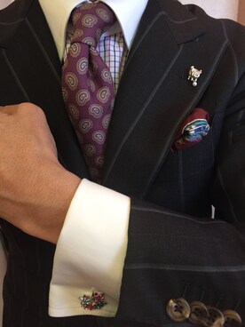 PAUL STUARTポールスチュアートのネクタイを使った人気