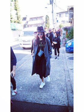 「minis mode（ミニモード）のアイテム」を使った、맑さん（レディース・162cm）の秋コーディネート