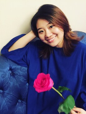 「GLOW（グロウ）のアイテム」を使った、树小树树さん（レディース・160cm）の夏コーディネート