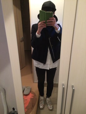 「Martin Margiela」｜「アイテム（その他アウター）」を使った、NAOKIさん（メンズ・176cm）の冬コーディネート