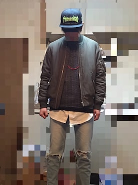 池田 健吾さん（メンズ・174cm）の冬コーディネート