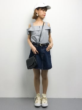 「Burner（バーナー）のアイテム」を使った、saya☺︎さん（レディース・149cm）の夏コーディネート