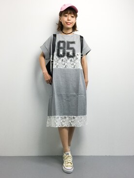 「Settimissimo（セッティミッシモ）のアイテム（バックパック/リュック）」を使った、saya☺︎さん（レディース・149cm）の夏コーディネート