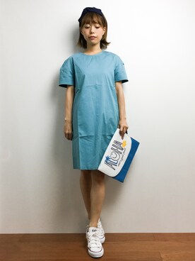 「ニコちゃん」｜「アイテム（ワンピース/ドレス）」を使った、saya☺︎さん（レディース・149cm）の夏コーディネート