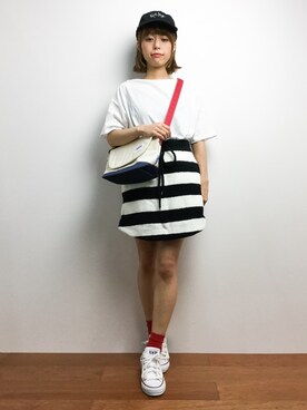 「5441 by sunduck（ゴーヨンヨンイチバイサンダック）のアイテム」を使った、saya☺︎さん（レディース・149cm）の夏コーディネート