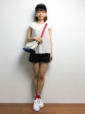 「5441 by sunduck（ゴーヨンヨンイチバイサンダック）のアイテム」を使った、saya☺︎さん（レディース・149cm）の夏コーディネート