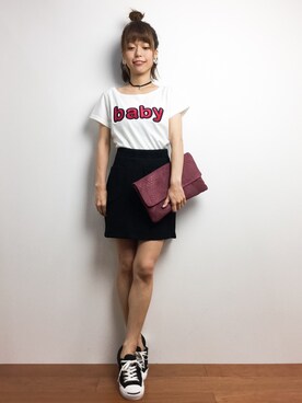 「Viflan（ヴィフラン）のアイテム」を使った、saya☺︎さん（レディース・149cm）の夏コーディネート