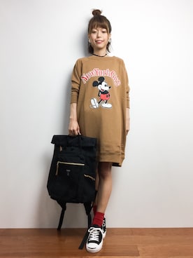 「chapter world（チャプターワールド）のアイテム（バッグ）」を使った、saya☺︎さん（レディース・149cm）の夏コーディネート