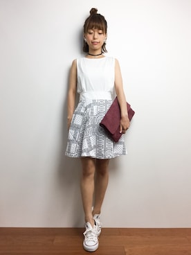 「Viflan（ヴィフラン）のアイテム」を使った、saya☺︎さん（レディース・149cm）の夏コーディネート