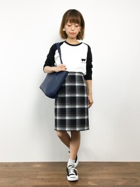 「Settimissimo（セッティミッシモ）のアイテム（バッグ）」を使った、saya☺︎さん（レディース・149cm）の夏コーディネート