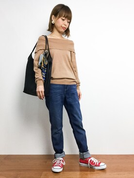 「Raisonne（レゾネ）のアイテム」を使った、saya☺︎さん（レディース・149cm）の秋コーディネート