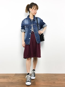 「AVAN LILY（アヴァンリリィ）のアイテム（ジャケット/アウター）」を使った、saya☺︎さん（レディース・149cm）の秋コーディネート