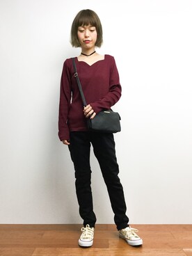 「Riletto（リレット）のアイテム」を使った、saya☺︎さん（レディース・149cm）の秋コーディネート