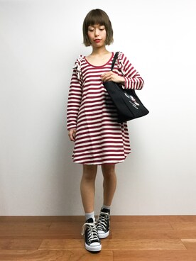 「SABLE CLUTCH（セーブルクラッチ）のアイテム」を使った、saya☺︎さん（レディース・149cm）の秋コーディネート