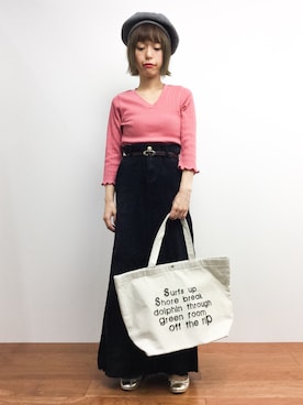 「reca（レカ）のアイテム（バッグ）」を使った、saya☺︎さん（レディース・149cm）の秋コーディネート