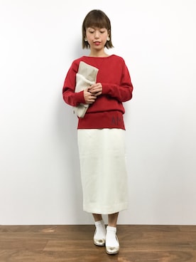 「アパートバイローリーズ」｜「アイテム（スウェット）」を使った、saya☺︎さん（レディース・149cm）の秋コーディネート