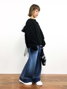 「MICOAMERI（ミコアメリ）のアイテム」を使った、saya☺︎さん（レディース・149cm）の秋コーディネート