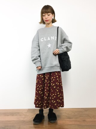 CONVERSE TOKYO × CLANE /裏毛トップス＆ロゴ刺繍