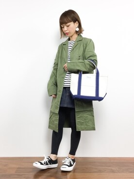 「179/WG（イチナナキュウダブルジー）のアイテム（その他アウター）」を使った、saya☺︎さん（レディース・149cm）の秋コーディネート