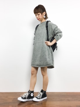 「go slow caravan（ゴースローキャラバン）のアイテム（バックパック/リュック）」を使った、saya☺︎さん（レディース・149cm）の秋コーディネート