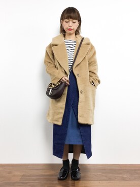 「Factor=（ファクターイコール）のアイテム（スカート）」を使った、saya☺︎さん（レディース・149cm）の秋コーディネート