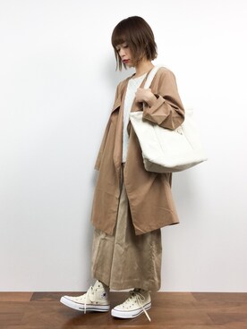 「CLEARIMPRESSION （クリアインプレッション）のアイテム（パンツ）」を使った、saya☺︎さん（レディース・149cm）の秋コーディネート