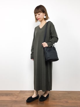 「U.Q（ユウキュウ）のアイテム」を使った、saya☺︎さん（レディース・149cm）の秋コーディネート