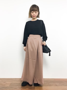 「queite（ケイト）のアイテム（バッグ）」を使った、saya☺︎さん（レディース・149cm）の秋コーディネート