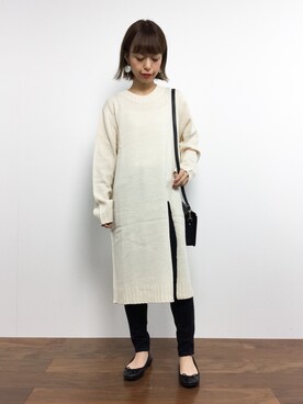 「reca（レカ）のアイテム（チュニック）」を使った、saya☺︎さん（レディース・149cm）の秋コーディネート