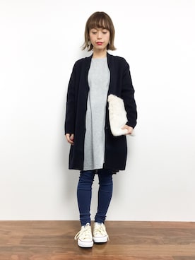 「coca（coca）（コカ）のアイテム（チュニック）」を使った、saya☺︎さん（レディース・149cm）の秋コーディネート
