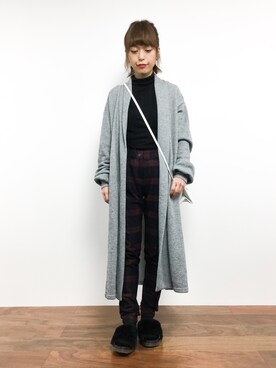 「HELIOPOLE（エリオポール）のアイテム（パンツ）」を使った、saya☺︎さん（レディース・149cm）の秋コーディネート