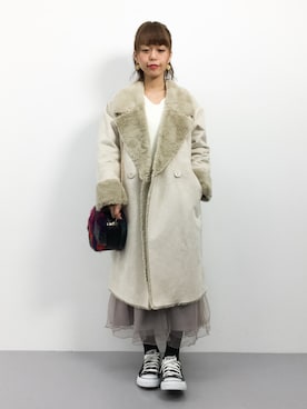 saya☺︎さん（レディース・149cm）の冬コーディネート