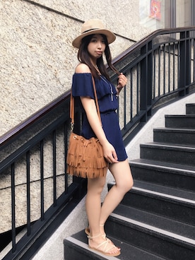 「Kashin（カシン）のアイテム」を使った、Mimiさん（レディース・166cm）の秋コーディネート