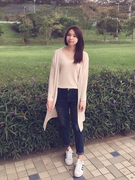 「Kashin（カシン）のアイテム」を使った、Mimiさん（レディース・166cm）の秋コーディネート