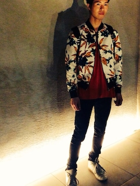 「BALENCIAGA（バレンシアガ）の13ss テディブルゾン（ブルゾン、ホワイト系）」を使った、shooさん（メンズ・178cm）の春コーディネート