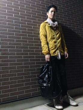 「BALENCIAGA（バレンシアガ）のアイテム（バックパック/リュック、ブラック系）」を使った、shooさん（メンズ・178cm）の春コーディネート