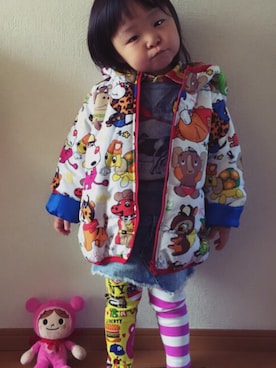 「JAM（ジャム）のアイテム（ジャケット/アウター）」を使った、AIKOさん（キッズ・90cm）の冬コーディネート