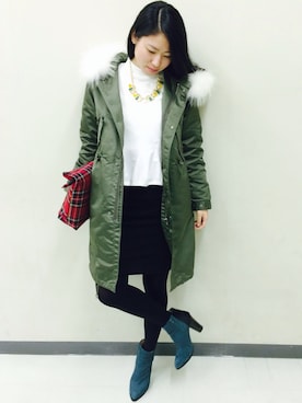 「NOMINE（ノミネ）のアイテム」を使った、しかちゃんさん（メンズ・161cm）の冬コーディネート
