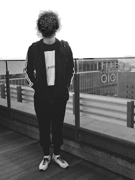 「アイテム（ジャージ）」を使った、M・Yさん（メンズ・177cm・20代）の春コーディネート