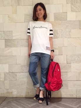 Kyoko Ozawaさん（レディース・158cm）の夏コーディネート