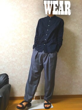 「PROJECT SR'ES（プロジェクトエスアールエス）のアイテム（パンツ）」を使った、yuseiさん（メンズ・175cm）の秋コーディネート